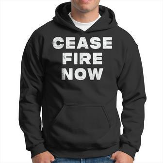 Cease Fire Now Not In Our Name Hoodie - Seseable