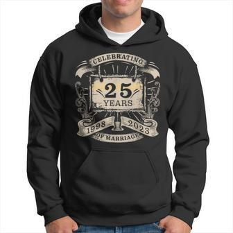 Celebrating 25 Year Of Marriage Anniversary Matching HisHer Hoodie - Seseable