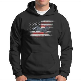 Ch-47 Chinook Helicopter Usa Flag Helicopter Pilot Gifts Hoodie | Mazezy