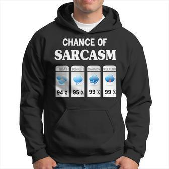 Chance Of Sarcasm Weather Hoodie - Seseable