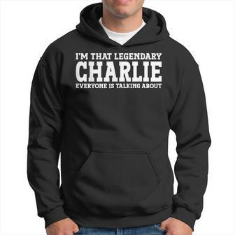 Charlie Personal Name Charlie Hoodie - Seseable