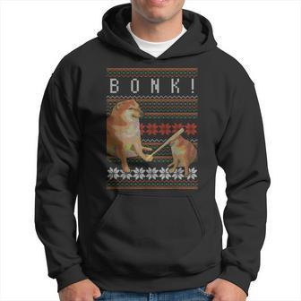 Cheems Bonk Ugly Christmas Sweater Doge Meme Hoodie | Mazezy