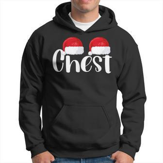 Chest Nuts Christmas Matching Couple Chestnuts Santa Hat Hoodie | Mazezy