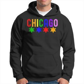 Chicago Flag Lgbtq Gay Pride Pride Month Pride Parade Hoodie | Mazezy