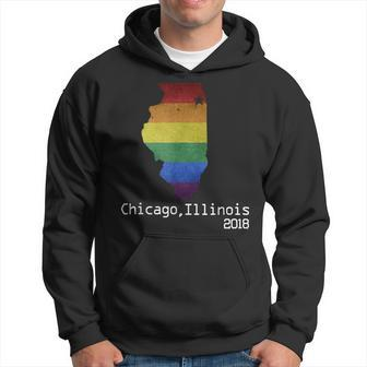 Chicago Illinois 2018 Lgbt Pride T Gay Pride Hoodie | Mazezy