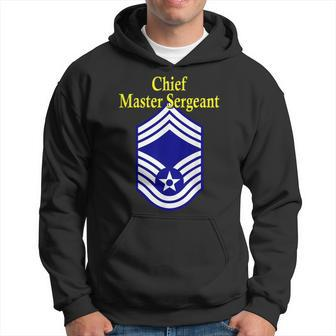 Chief Master Sergeant Air Force Rank Insignia Hoodie | Mazezy CA