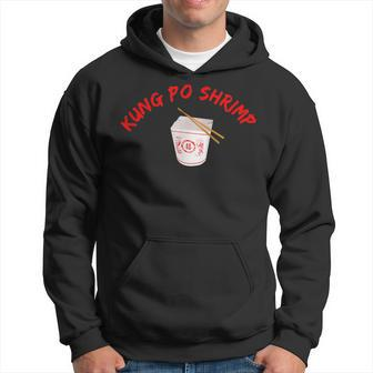Graphic Chinese Food Apparel-Kung Po Shrimp Hoodie | Mazezy