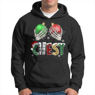 Christmas Chest Nuts Chestnuts Xmas Couple Matching Costume Hoodie | Mazezy