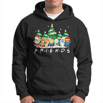 Christmas Friends Santa Rudolph Snowman Xmas Family Pajamas Hoodie - Thegiftio UK