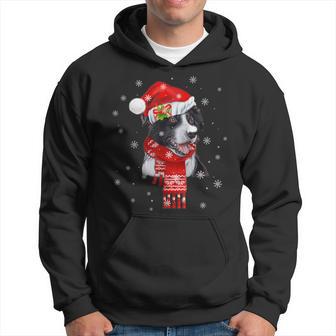 Christmas Pajama Border Collie Costume Santa Hat Hoodie | Seseable CA