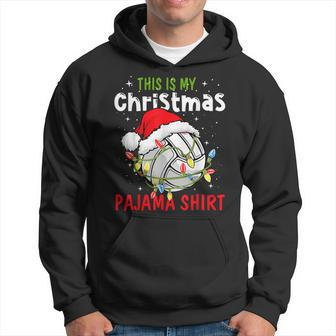 This Is My Christmas Pajama Volleyball Lover Hoodie - Thegiftio UK