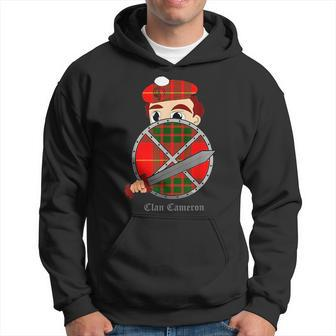 Clan Cameron Surname Last Name Scottish Tartan Crest Funny Last Name Designs Funny Gifts Hoodie | Mazezy