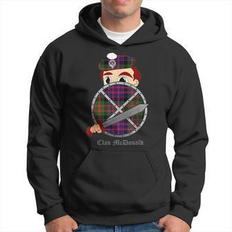 Clan Mcdonald Surname Last Name Scottish Tartan Crest Funny Last Name Designs Funny Gifts Hoodie | Mazezy