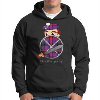 Clan Montgomery Surname Last Name Scottish Tartan Crest Funny Last Name Designs Funny Gifts Hoodie | Mazezy
