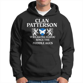 Clan Patterson Scottish Family Kilt Tartan Lion Name Gifts For Lion Lovers Funny Gifts Hoodie | Mazezy