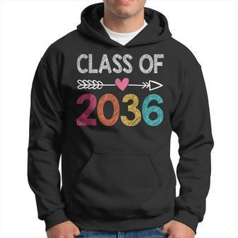 Class Of 2036 Kindergarten Pre K Grow With Me Graduation Hoodie - Seseable