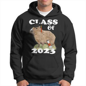 Class Of 2023 Graduation Capybara Animal Senior 2023 Hoodie | Mazezy