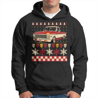 Classic Antique Pickup Truck Vintage Ugly Sweater Hoodie | Mazezy