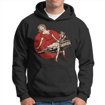 Classic Car Gift Love Building & Racing Vintage Hot Rod Racing Funny Gifts Hoodie | Mazezy