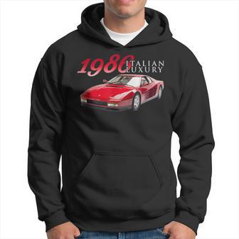 Classic Cars1986 Luxury Italian Sports Car Red Sports Car Hoodie | Mazezy