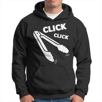 Click Click Tongs Bbq Barbecue Funny Hoodie - Seseable