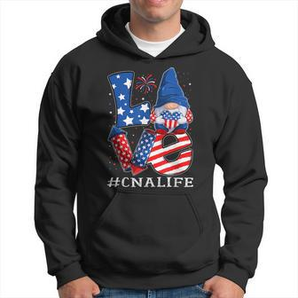 Cna Certified Nursing Assistant Love 4Th Of July Gnome Usa Hoodie | Mazezy