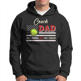 Coach Dad Normal Dad Only Cooler Costume Tennis Player Hoodie