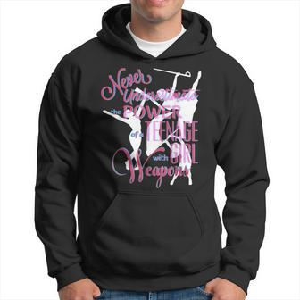 Color Guard Never Underestimate Nage Girl W Weapons Hoodie - Seseable