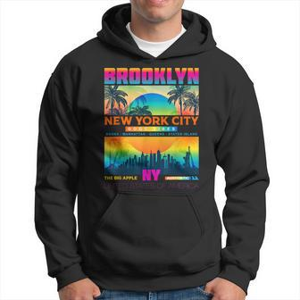 Colorful Brooklyn New York City T Urban New York City Hoodie | Mazezy