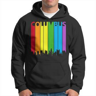 Columbus Skyline Lgbt Pride Hoodie | Mazezy