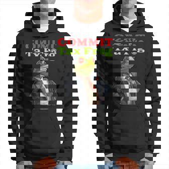 Commit Tax Frog Funny Fraud Meme Hoodie - Thegiftio