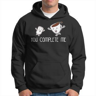 You Complete Me Hot Chocolate Marshmallow Love Hoodie | Mazezy