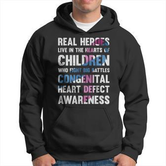 Congenital Heart Defect Chd Awareness Real Heroes Hoodie - Thegiftio UK