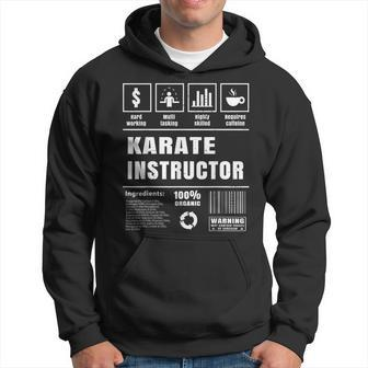 Cool Karate Instructor Coach Martial Arts Lover Hoodie | Mazezy