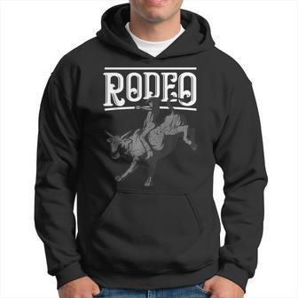 Cool Rodeo Funny Bull Rider Cowboy Cattle Ride Lover Outfit Hoodie | Mazezy