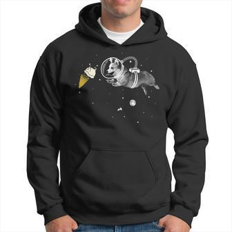 Corgi Astronaut In Space  - Icecream Corginaut  Hoodie