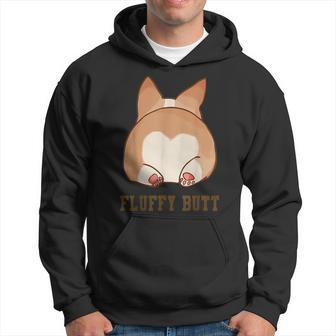 Corgi Cute Fluffy Butt Hoodie | Mazezy