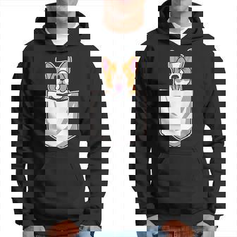 Corgi In Pocket I Dog Lover I Corgi Owner I Welsh Corgi Hoodie | Mazezy