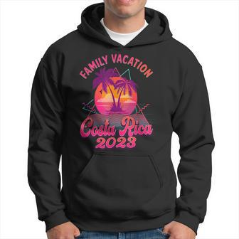 Costa Rica Family Vacation 2023 Beach Retro 80S Matching Hoodie - Seseable
