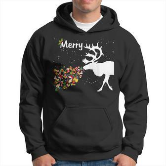 Couples Sick Reindeer Diy Ugly Christmas Sweater Hoodie | Mazezy