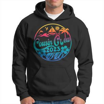 Cousin Crew 2023 Summer Vacation Holiday Family Camp Tie Dye Hoodie - Seseable