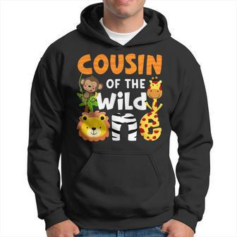 Cousin The Wild One Zoo Birthday Safari Jungle Animals Party Hoodie - Seseable