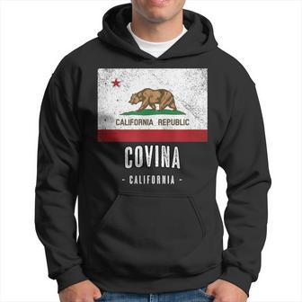 Covina California Cali City Souvenir Ca Flag Top Hoodie | Mazezy