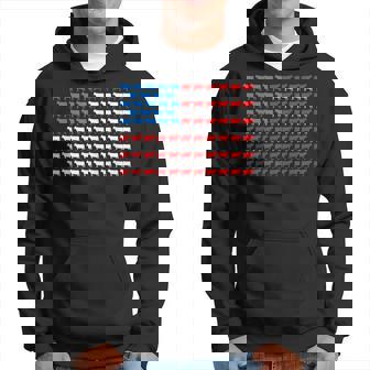 Cow American Flag July 4Th Farmer Cattle Usa Heifer Funny Hoodie | Mazezy