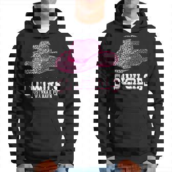 Cowgirls Just Wanna Have Fun - Country Southern Leopard Hoodie | Mazezy