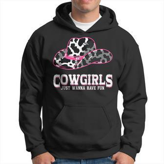 Cowgirls Just Wanna Have Fun - Country Southern Western Cow Hoodie | Mazezy