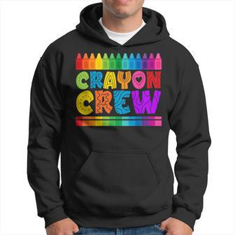 Crayon Crew Coloring Artistic Drawing Color Hoodie - Monsterry CA