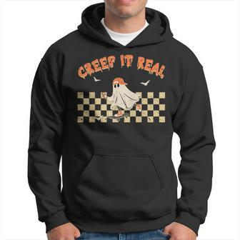 Creep It Real Ghost Boys Halloween Sweating Sucks Skeleton IT Funny Gifts Hoodie | Mazezy