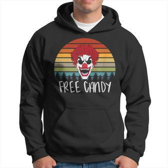 Creepy Clown Vintage Retro Scary Evil Horror Halloween Hoodie | Mazezy