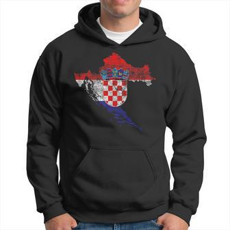 Croatia Stylized Artistic Flag - Croatian Pride Hoodie | Mazezy